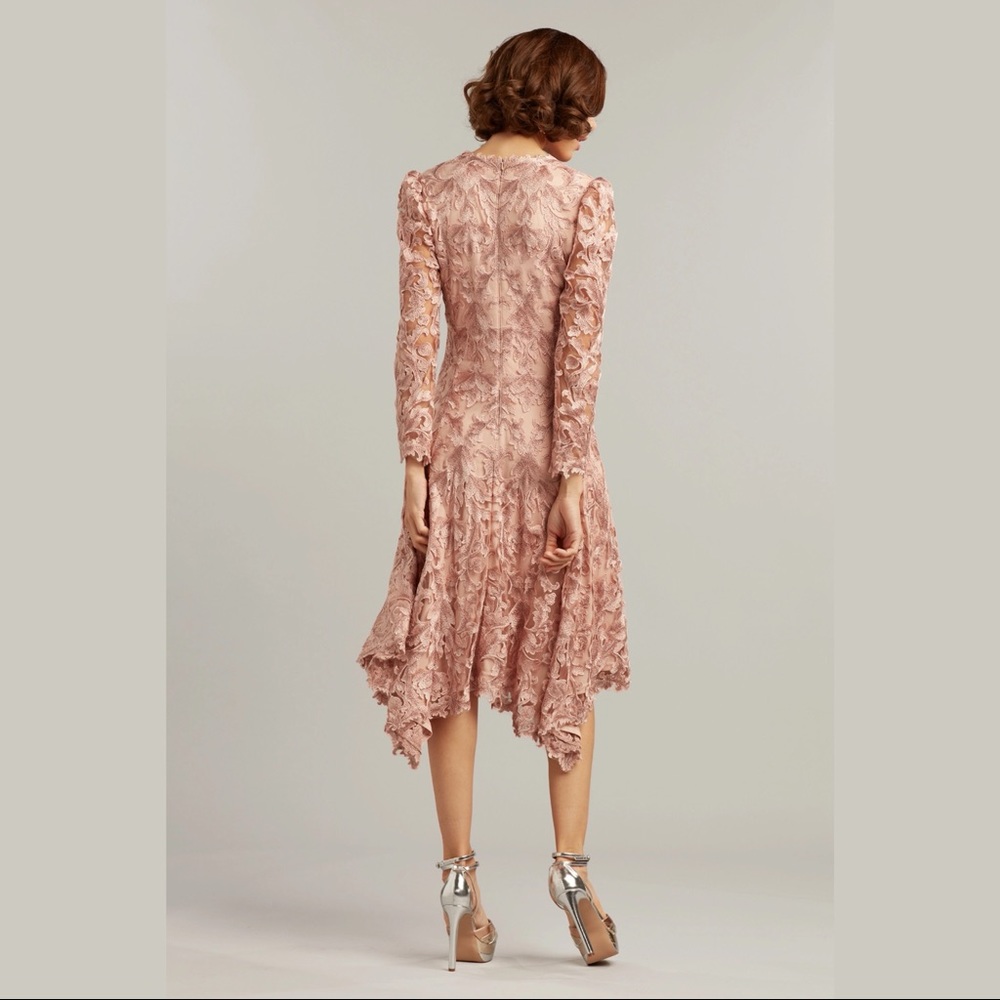 TADASHI SHOJI - EVOTA HANDKERCHIEF HEM DRESS - Picture 2 of 4